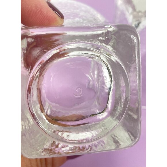 Vintage tumblers, pair of St. Regis ice cube pattern Libbey cocktail glasses - Picture 8 of 10